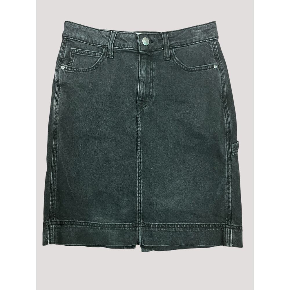 Lee Workwear Black Stretch Denim Skirt Size‎ 4 Utility Style